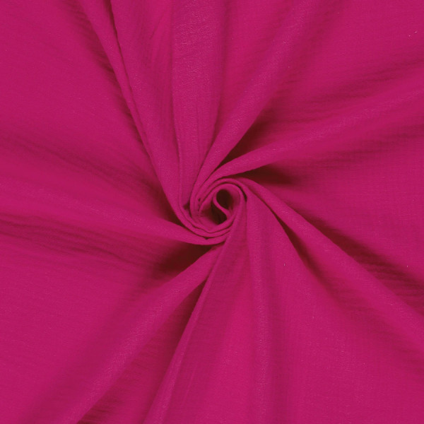 Musselin uni (fuchsia) - Z890